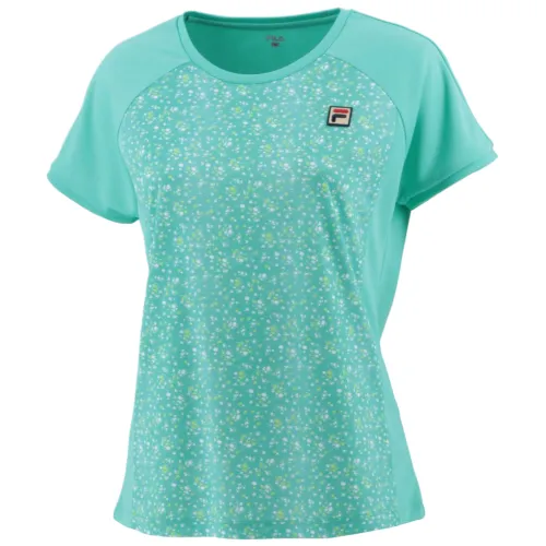 FILA Tennis Tops Women's Green Crew Neck Moderate