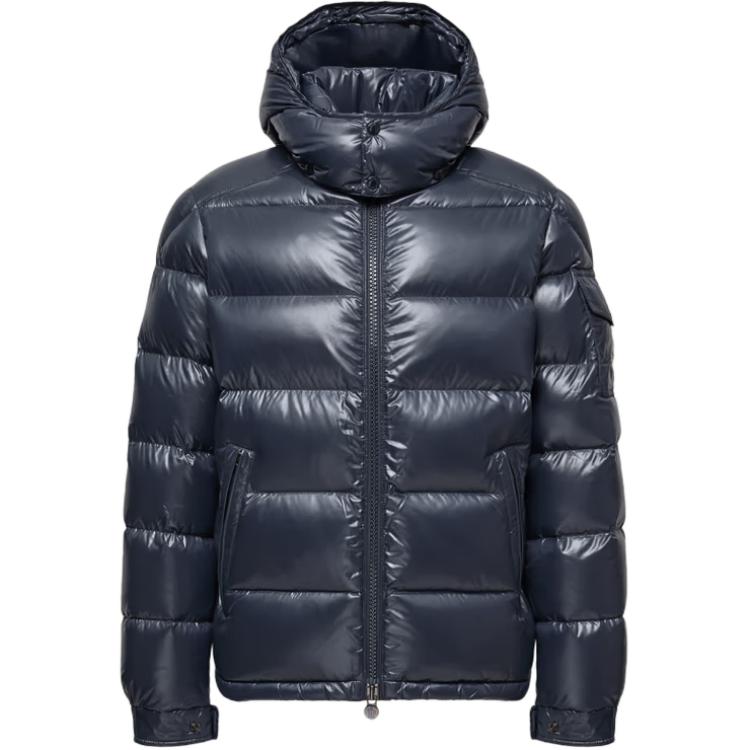 Куртка Moncler Maya Hooded Short Down Jacket Maya (синяя)