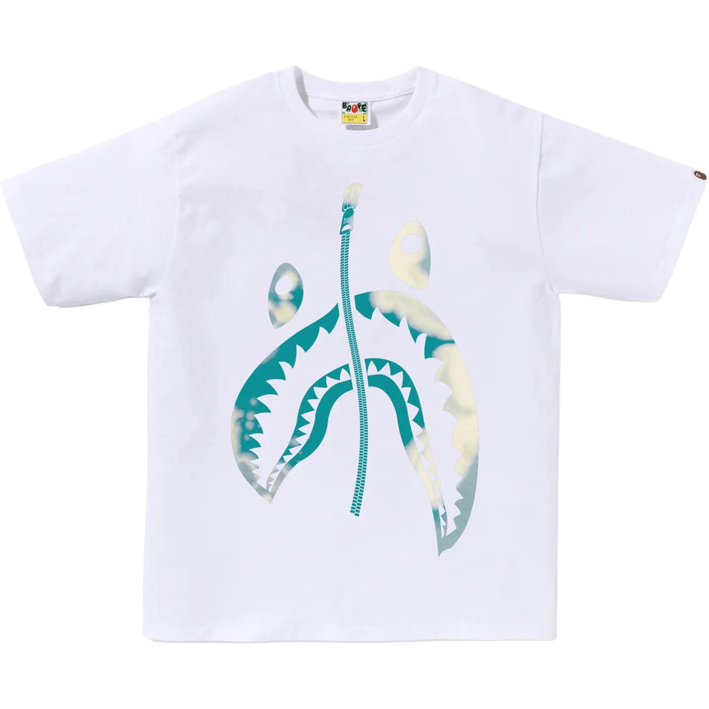 Мужская футболка A BATHING APE Shark (синяя)