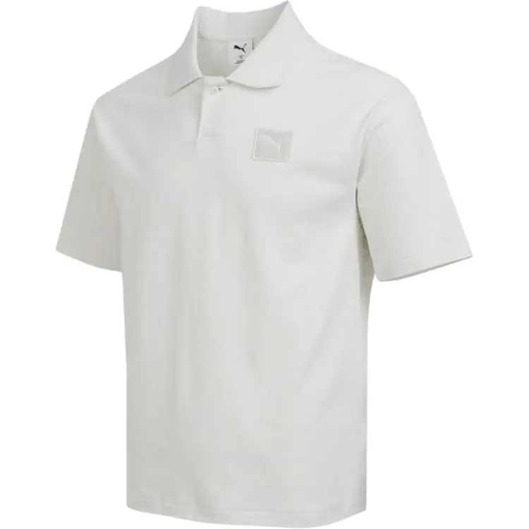 PUMA ESS Polo Shirts Men's White Lapel Thin Other