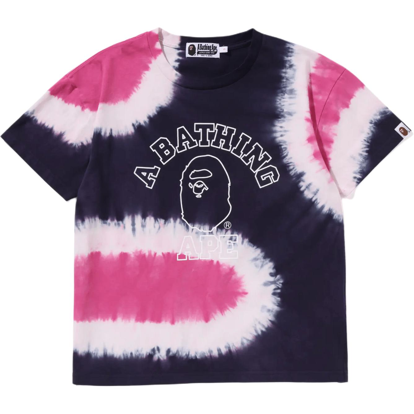 Женская футболка A BATHING APE logo T (мультиколор)