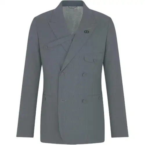 DIOR SS25 Business Suit Coat Men's Gray