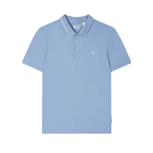 FILA WHITE Polo Shirts Men's The Wind Is Blue Moderate