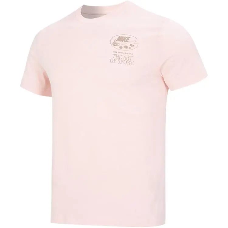Nike Drop Shoulder Sleeve T-Shirt Men's Pink