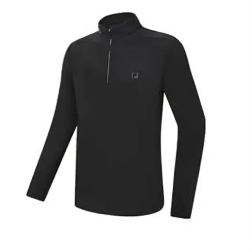 FILA T Shirts Men's Black Crew Neck Moderate