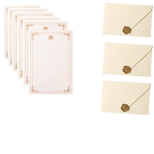Smart Shopping Original Perfume Greeting Card Romantic Confession Atmosphere Fire Lacquer Wax Seal Set Envelope/Letter