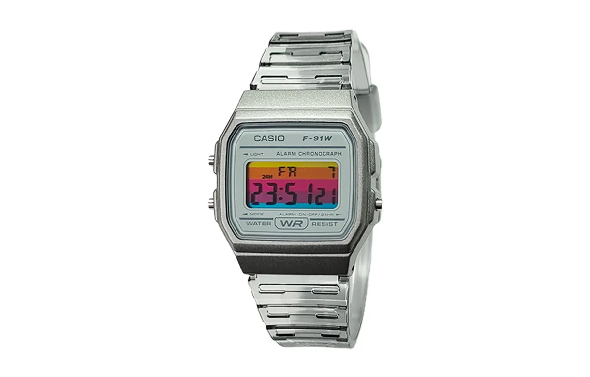 CASIO Custom Collection Quartz Movement Resin Strap Watch Men's Watches Gray Dial