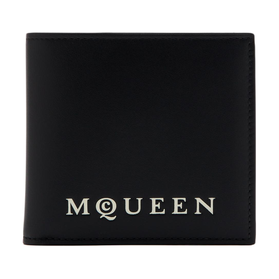 Мужской кошелек Alexander Alexander McQueen Logo (черный)