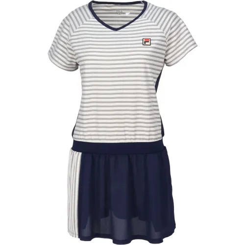 FILA Tennis Tops Women's Marine Blue V Neck Moderate