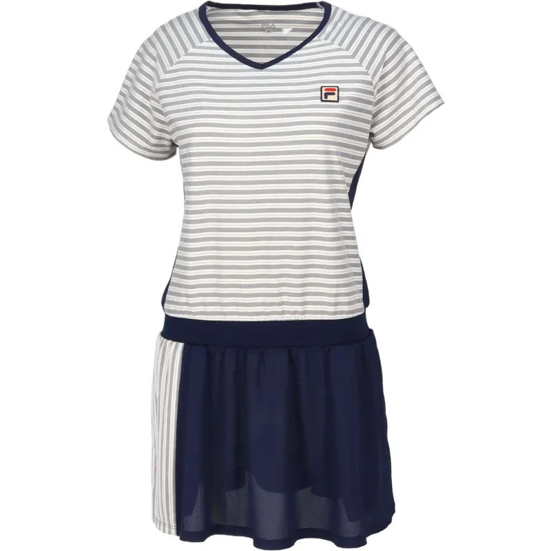FILA Tennis Tops Women's Marine Blue V Neck Moderate