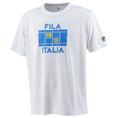 FILA Tennis Tops Men's White Crew Neck Moderate