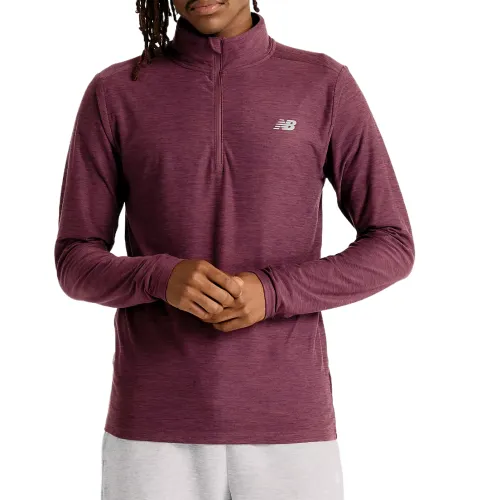 New Balance Space Dye 1/4 Zip T Shirt Men's