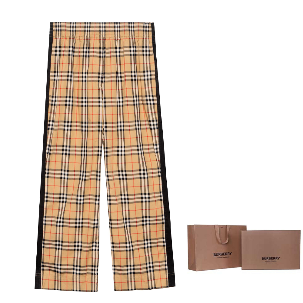 Женские штаны Burberry Vintage (бежевые) — фото 2