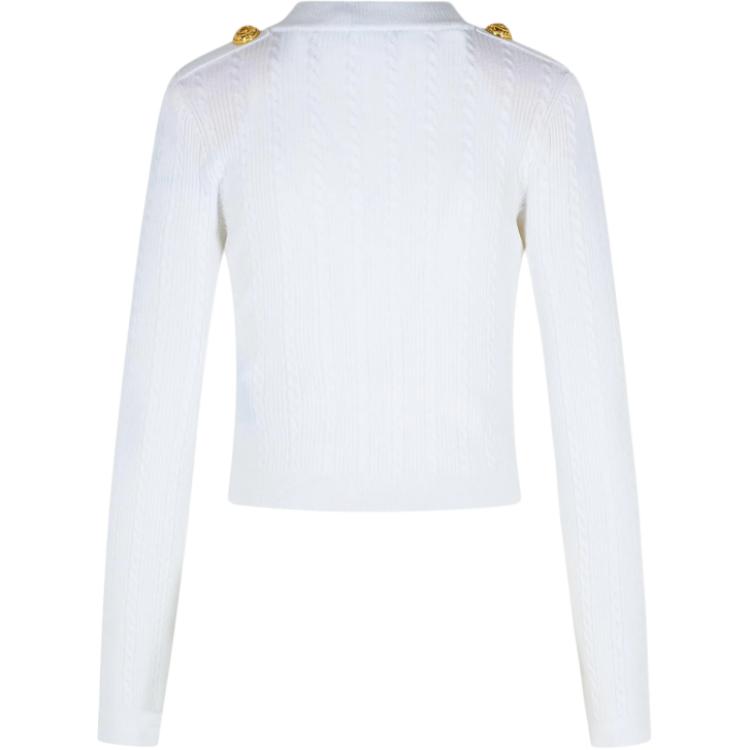 Женские свитер BALMAIN (белый) — фото 3
