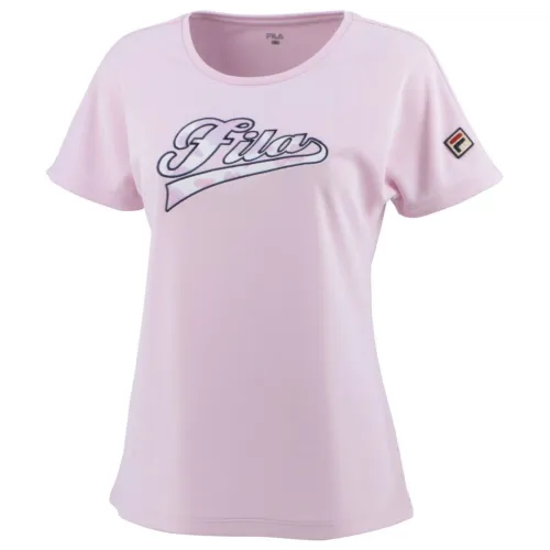 FILA T Shirts Women's Pink Crew Neck Moderate