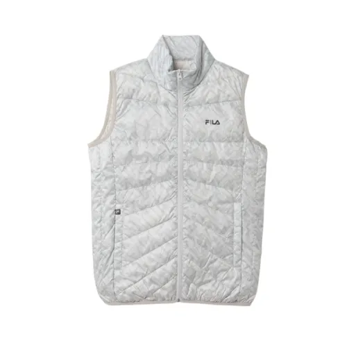 FILA Golf Collection Vests Men's White Stand Collar Moderate