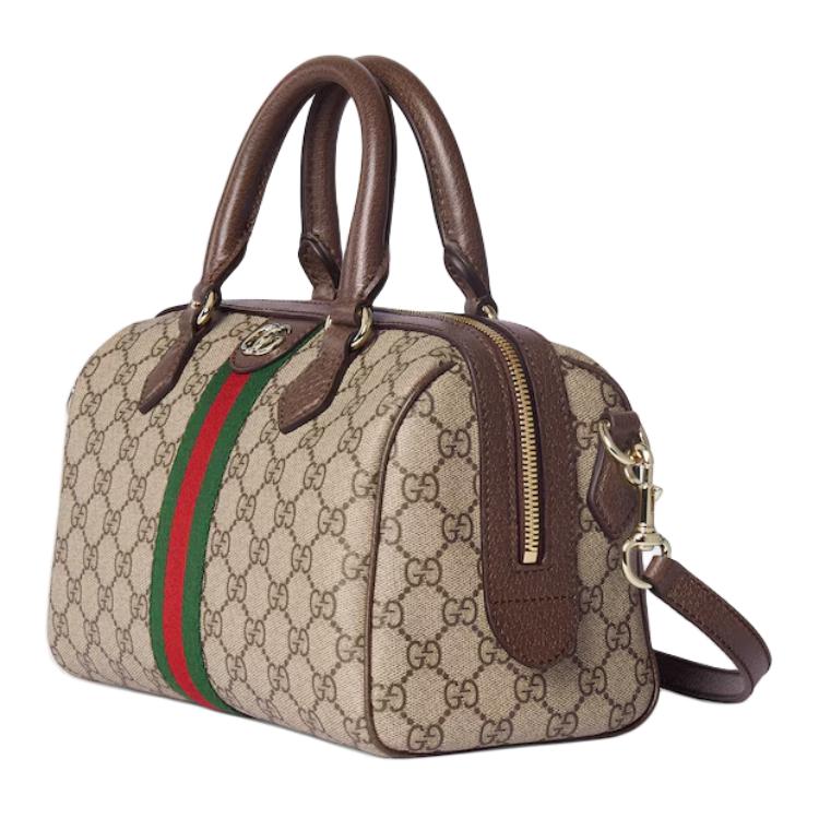 Женская сумка Gucci Ophidia (коричневая) — фото 2