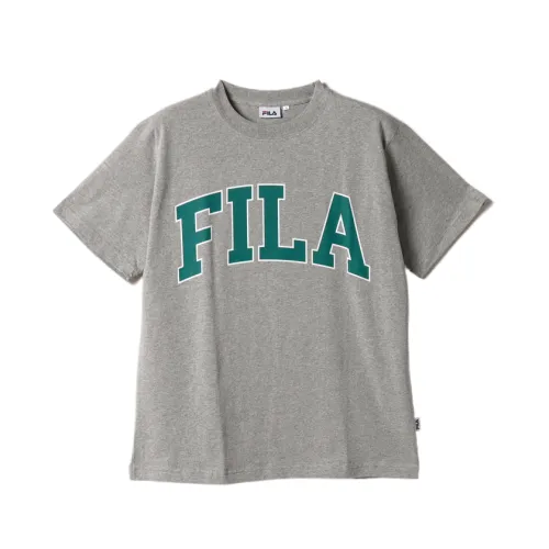 FILA T Shirts Men's Gray Crew Neck