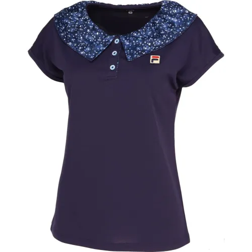 FILA Polo Shirts Women's Marine Blue Moderate Straight Fit