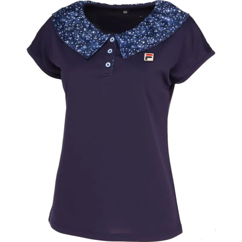 FILA Polo Shirts Women's Marine Blue Moderate Straight Fit
