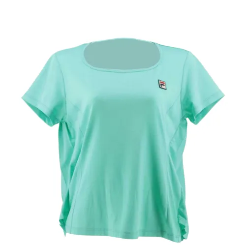 FILA T Shirts Women's Light Green Crew Neck Moderate