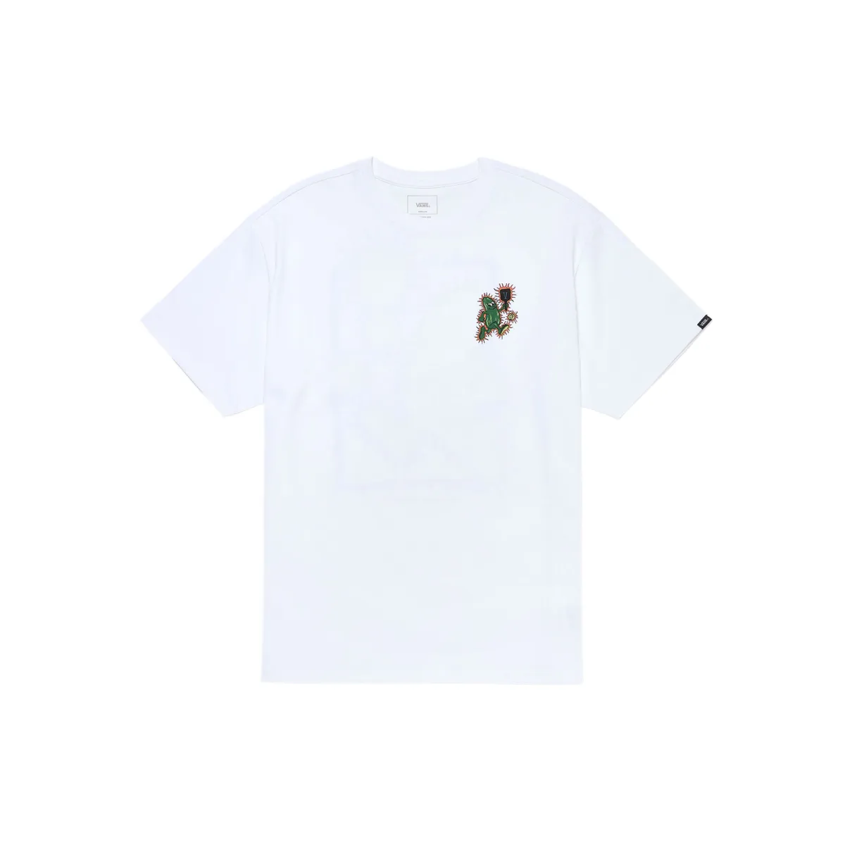 Vans T-Shirts Unisex White Crew Neck Moderate Straight Fit