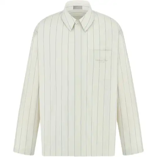 DIOR Shirts Men's Beige Lapel Moderate Other