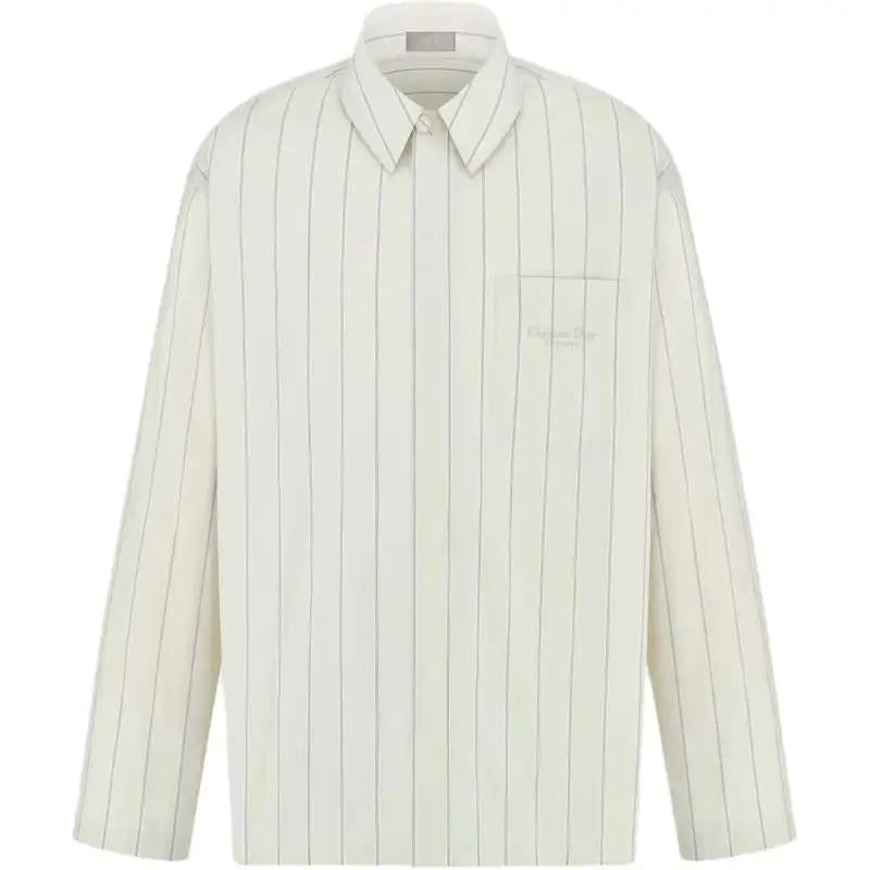 DIOR Shirts Men's Beige Lapel Moderate Other