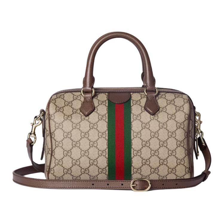 Женская сумка Gucci Ophidia (коричневая) — фото 4