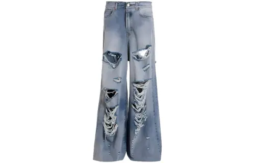 Vetements Destroyed Baggy Jeans