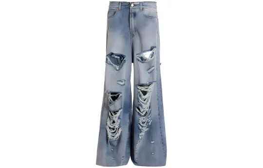 Vetements Destroyed Baggy Jeans