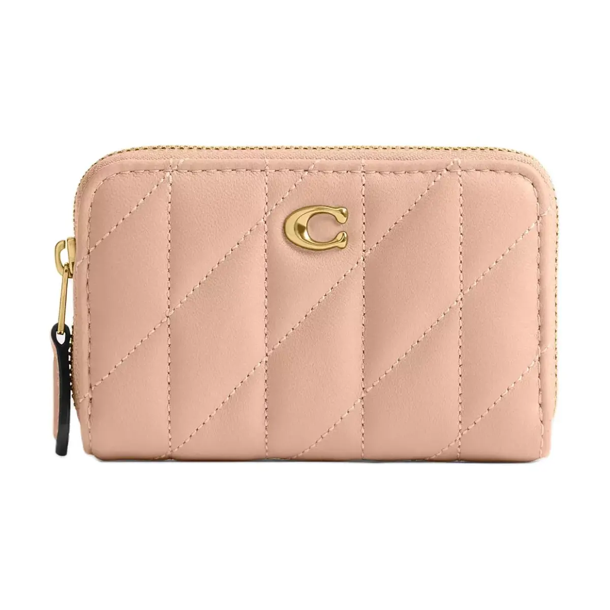 COACH Essential Leather Card Holder Mini Women's Light Pink