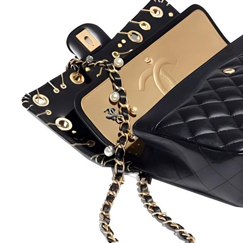 Женская сумка Chanel Classic Flap CF (черная) — фото 4