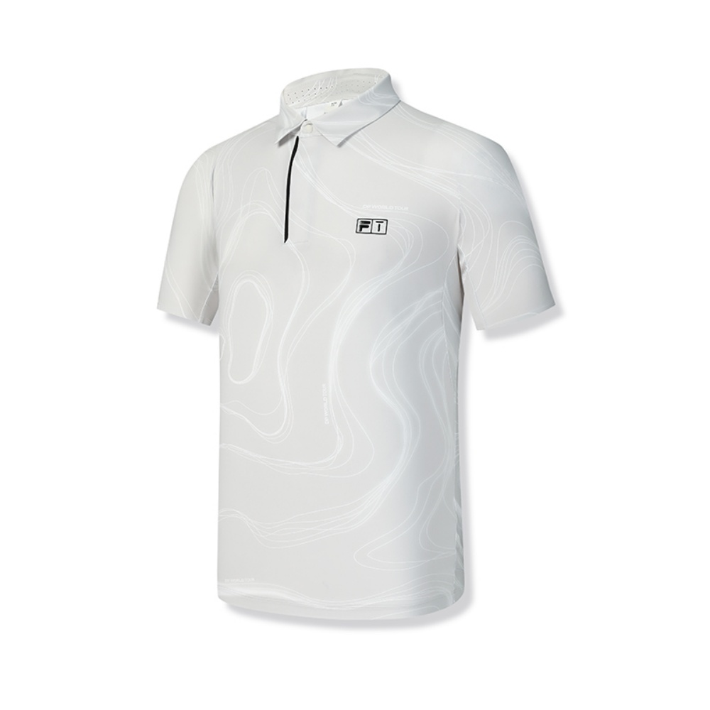 Мужская футболка Polo Fila Golf (белая)