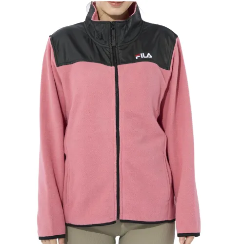 FILA Jackets Women's Pink Stand Collar Moderate Other