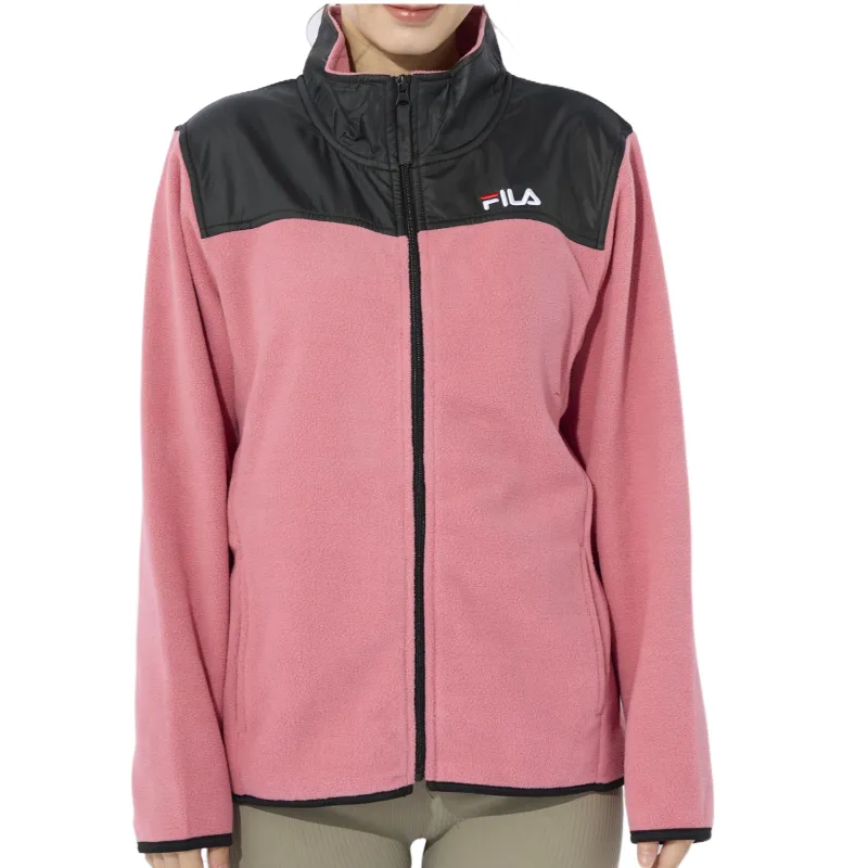 FILA Jackets Women's Pink Stand Collar Moderate Other