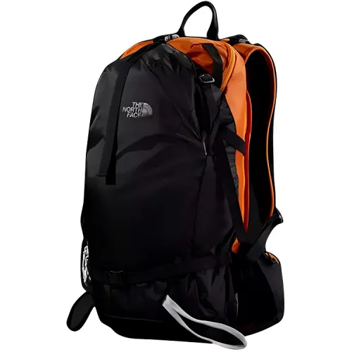 THE NORTH FACE 23L Hiking Backpack Outdoor Bag Polyester Black & Bright Orange Unisex