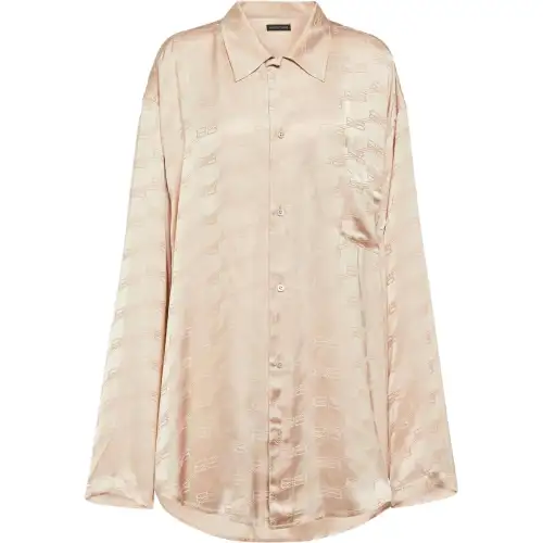 Balenciaga Bb monogram satin shirt