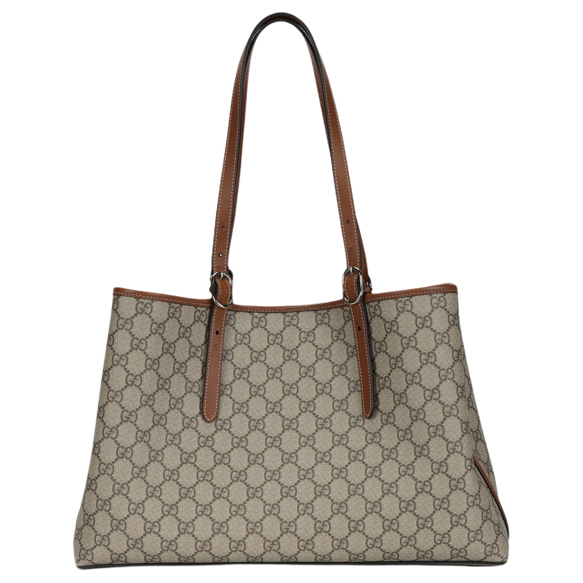 Женская сумка Gucci GG Emblem (коричневая)
