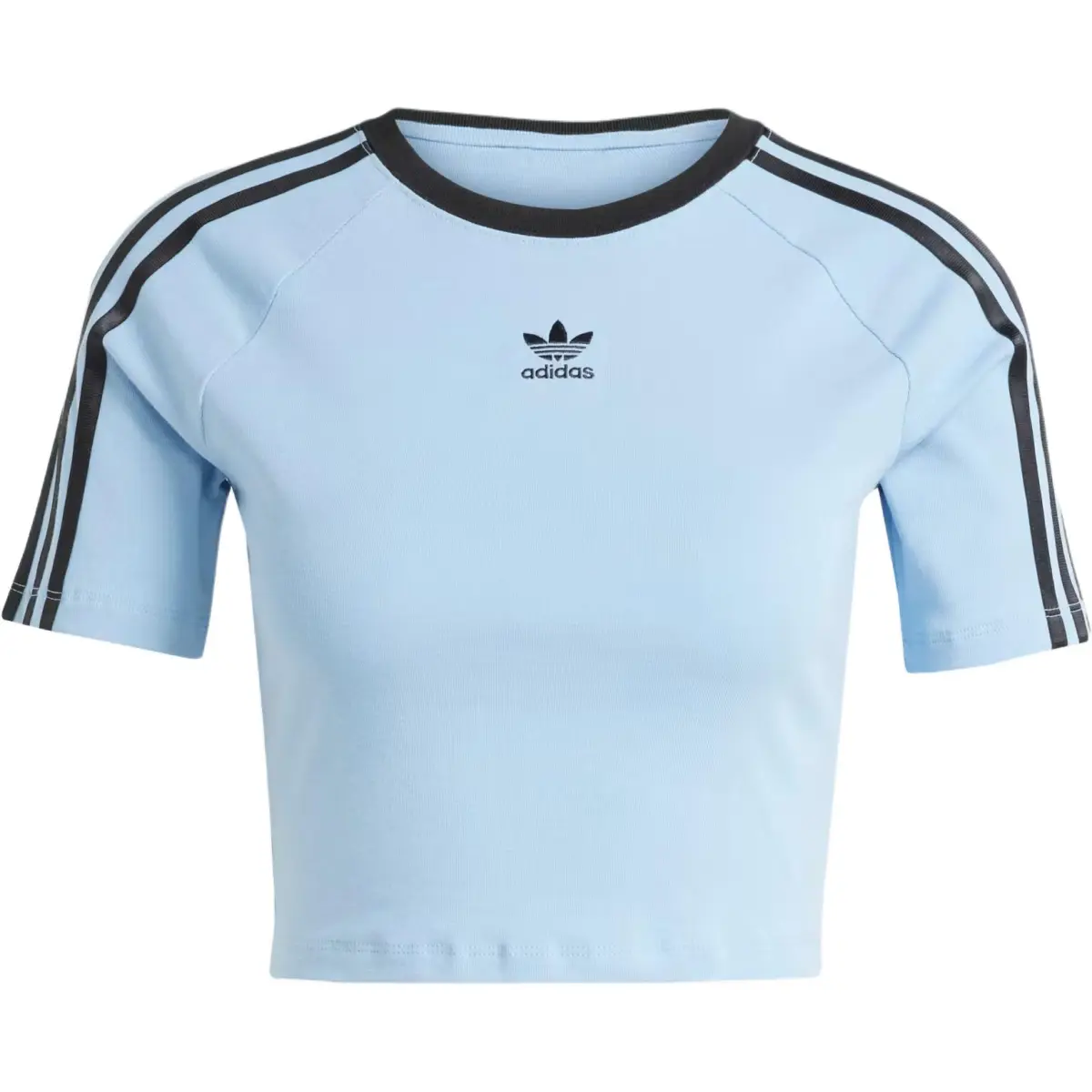 Adidas Originals Raglan Sleeve T Shirt Women's Gray Blue