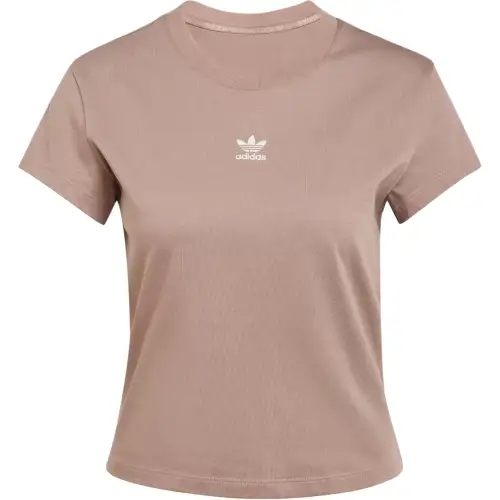Adidas Women's Essentials Slim T Shirt Trace Brown