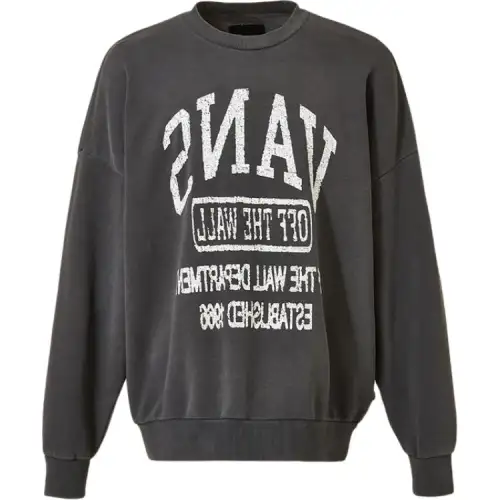 Vans Sweatshirts Unisex Gray Crew Neck Moderate