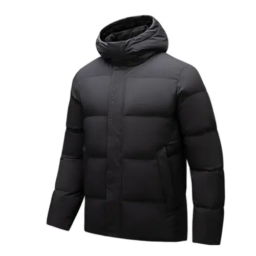 ANTA Down Jackets Men's Black Hooded Moderate Down Jacket