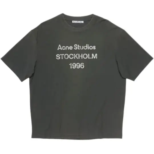 Acne Studios Logo Printed Crewneck T Shirt