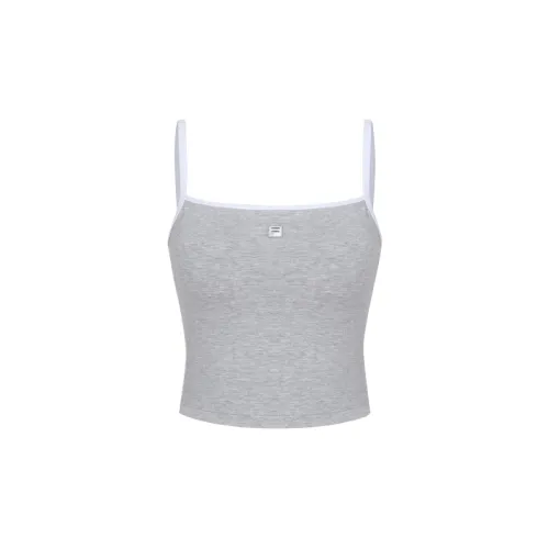 FILA Sleeveless Sports Shirts Women's Gray Other