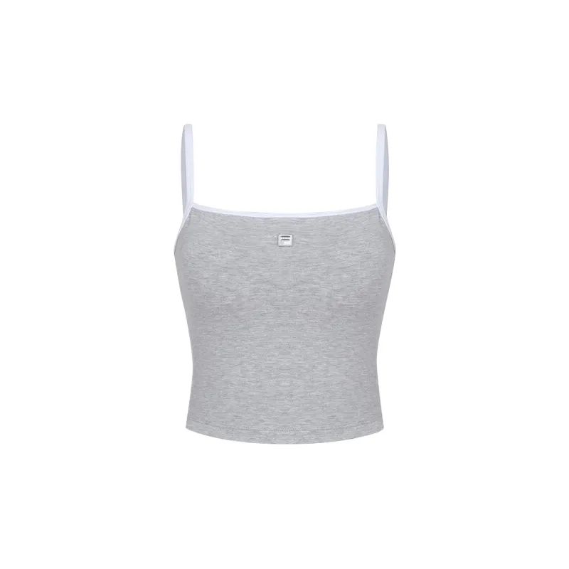 FILA Sleeveless Sports Shirts Women's Gray Other