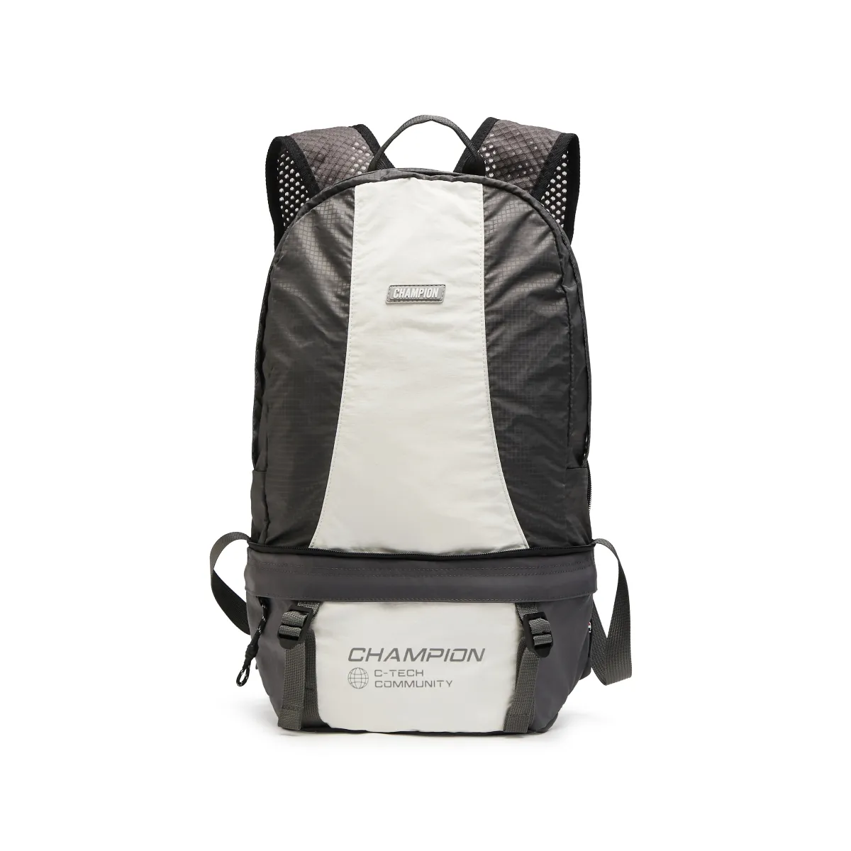 Champion Fabric Backpack Unisex New Ecru/Autumn Moon Gray/Black