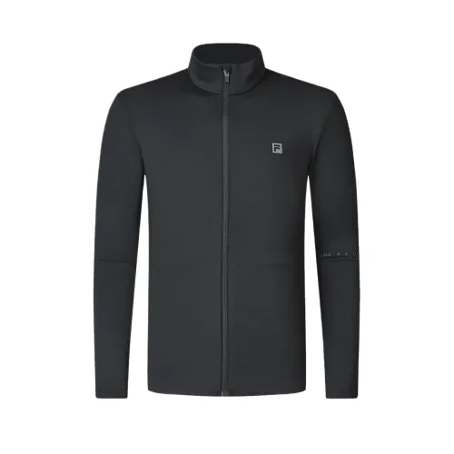 FILA Athletics Jackets Men's Pitch Black Stand Collar Moderate Other