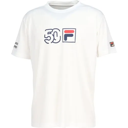 FILA T Shirts Unisex White Crew Neck