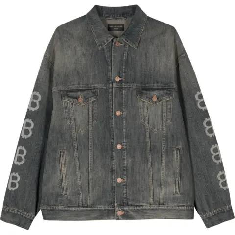 Balenciaga SS23 Denim Jacket Loose Fit Unisex Indigo